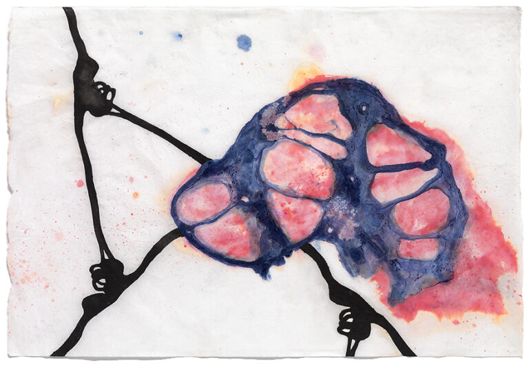 Labyrinth I 2014 I Tusche auf Chinapapier I 62,5 x 82,5 cm